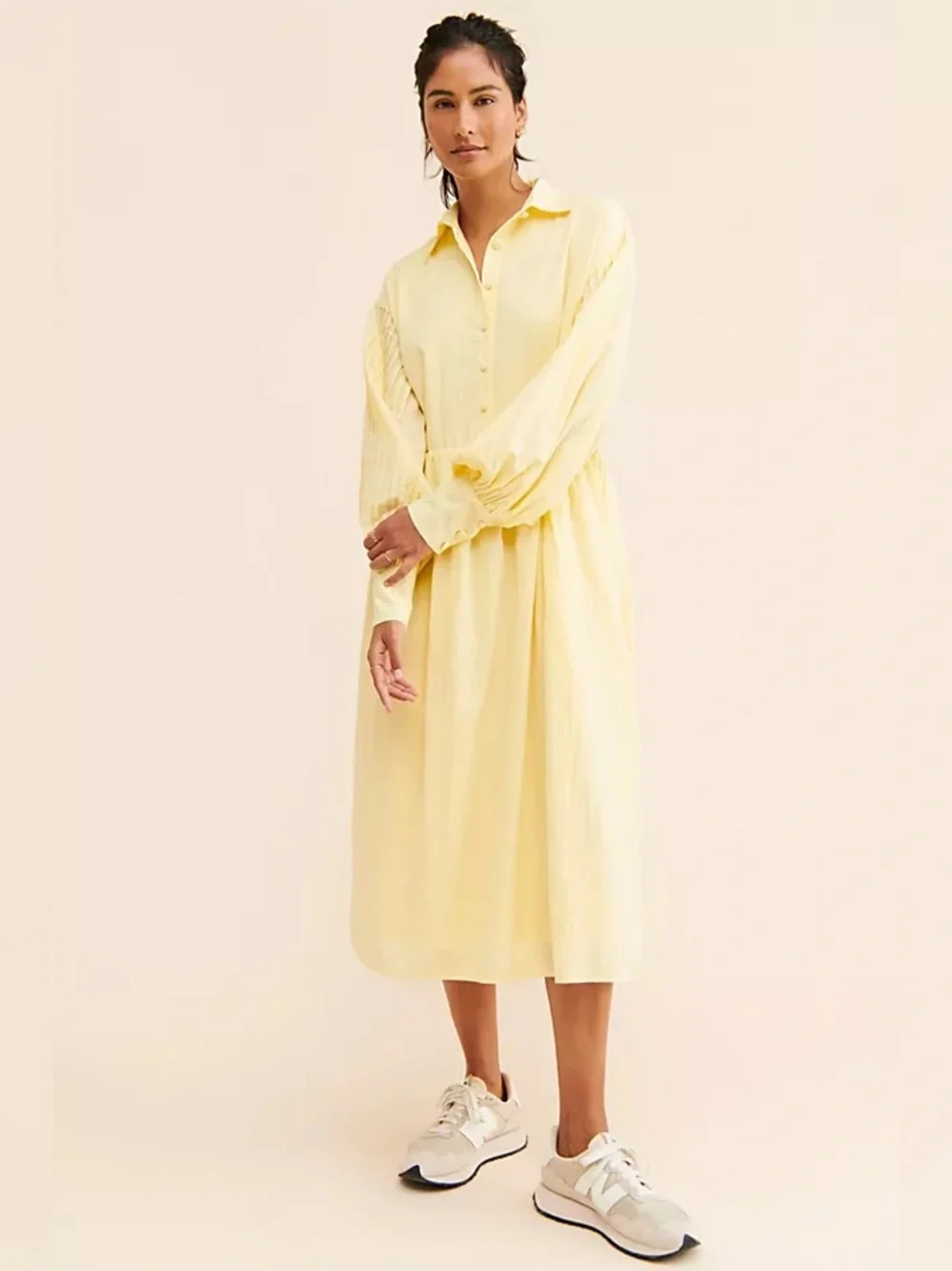 anthropologie yellow silk dress Buy Anthropologie Yellow Milly Satin High-Neck Midi Dress from Next USA